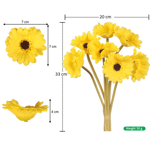 artificial daisy bouquet with stems