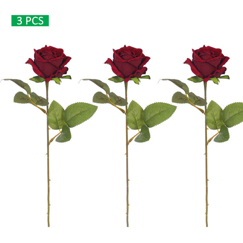 Nearly Natural 50cm Elegant Red  Rose