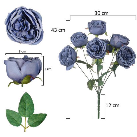 Faux rose flower bunch