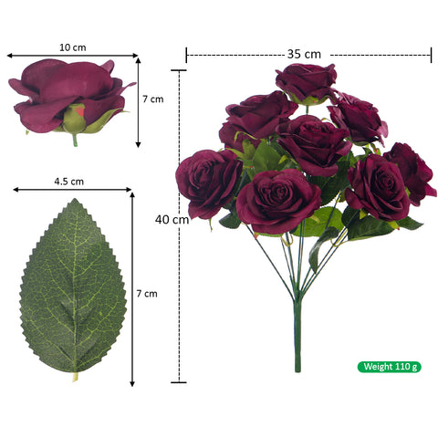 Artificial Silk Rose Flowers