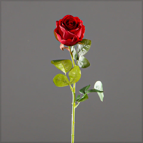 Single Stem Artificial Red Roses