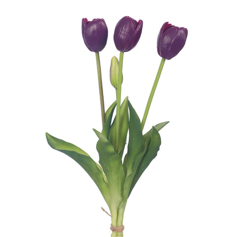 Bunch of 4 Artifical Tulips