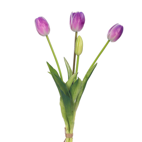 Bunch of 4 Artifical Tulips