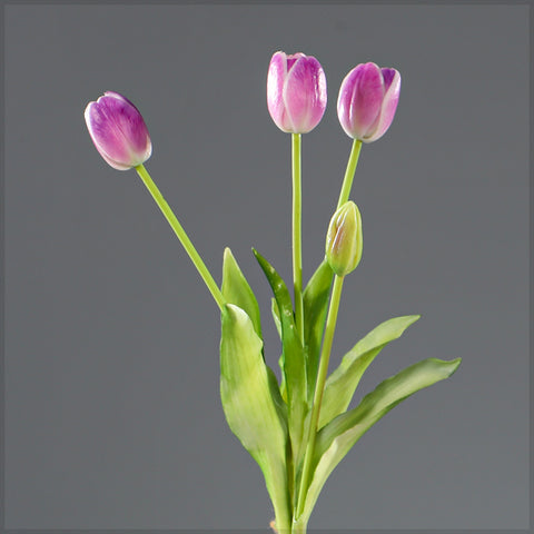 Bunch of 4 Artifical Tulips