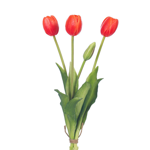 Bunch of 4 Artifical Tulips