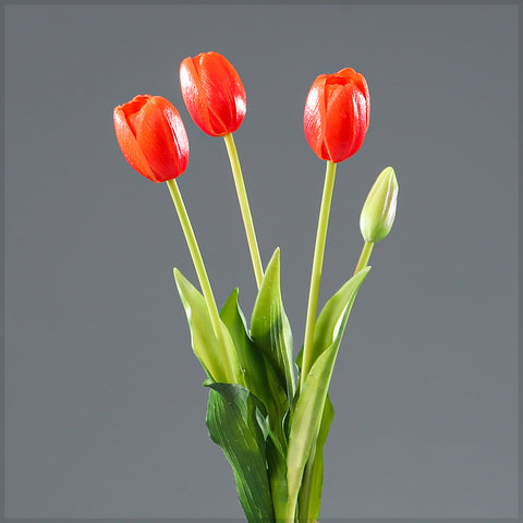 Bunch of 4 Artifical Tulips
