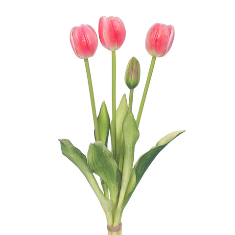 Bunch of 4 Artifical Tulips