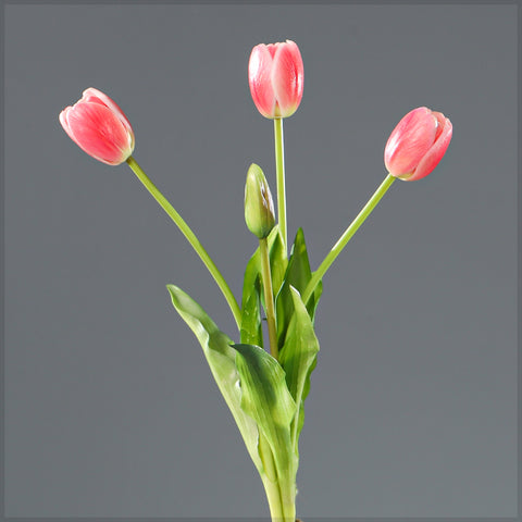 Bunch of 4 Artifical Tulips