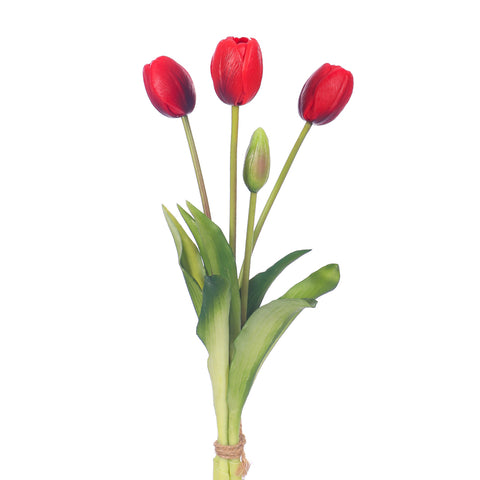 Bunch of 4 Artifical Tulips