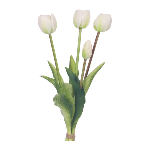 Bunch of 4 Artifical Tulips