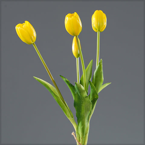 Bunch of 4 Artifical Tulips