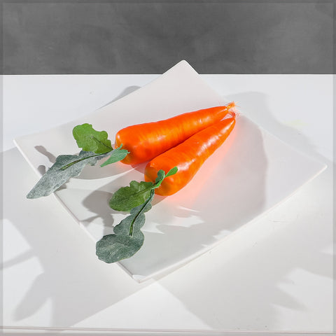 Fake carrots for decoration
