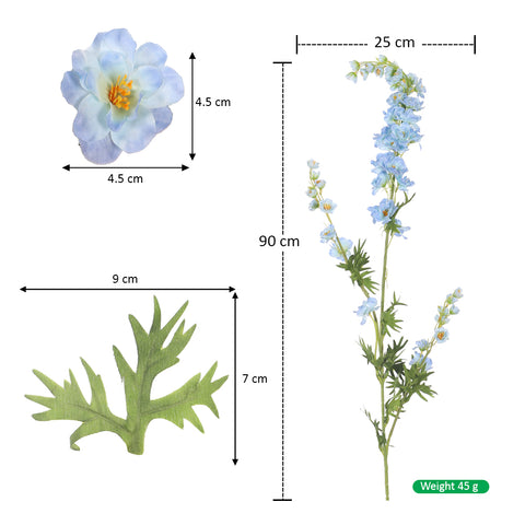 Faux Silk Delphinium Flowers