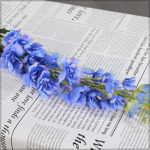 silk delphinium flower stem