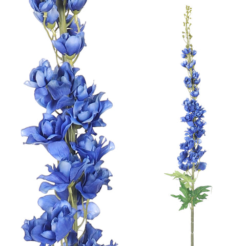 Artificial Silk Delphinium Flower Stem