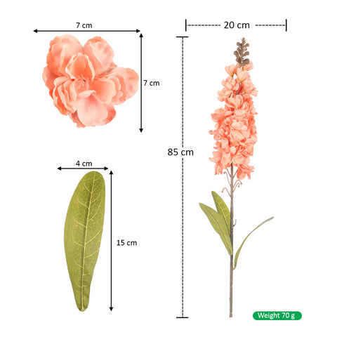 silk delphinium flower stem