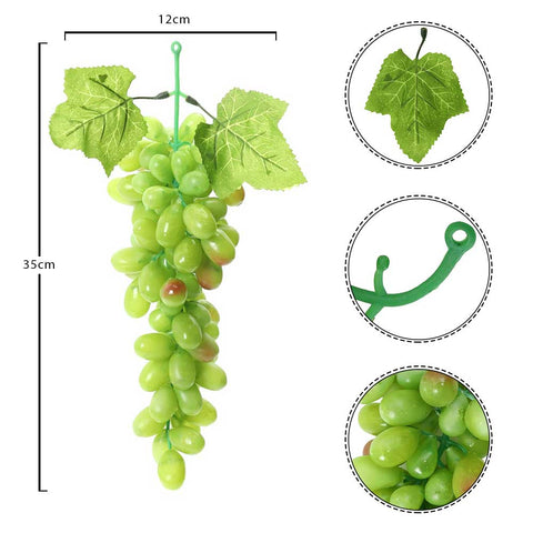 Decorative fake grapes for centerpiece display