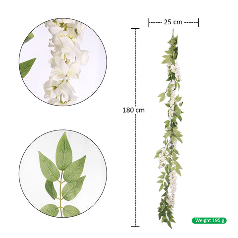 Faux Wisteria Flower Vine