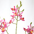 Lifelike silk orchid flowers