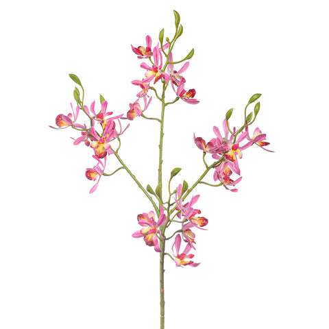 Faux orchid blossoms