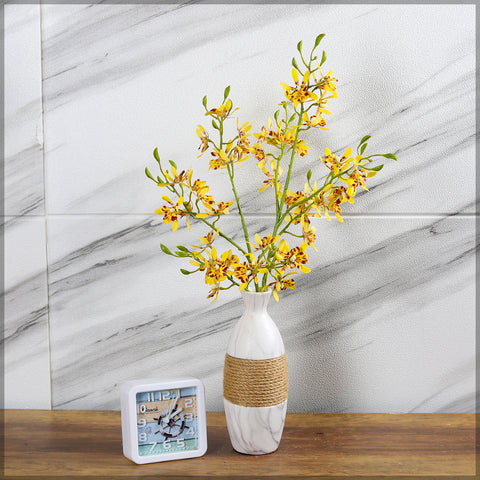 Silk orchid flower set