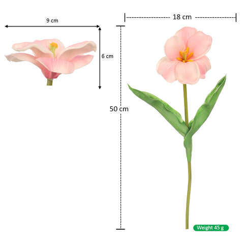 Vibrant Artificial Tulip Flower Single Stem