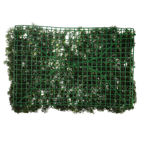 Artificial shrub wall panels for vibrant indoor decoration