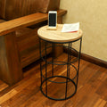 wooden side table, side table