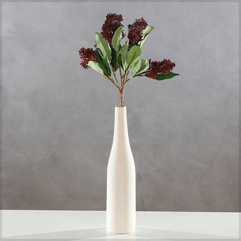Artificial Skimmia Flower Spray
