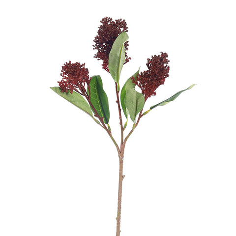 Artificial Skimmia Flower Spray
