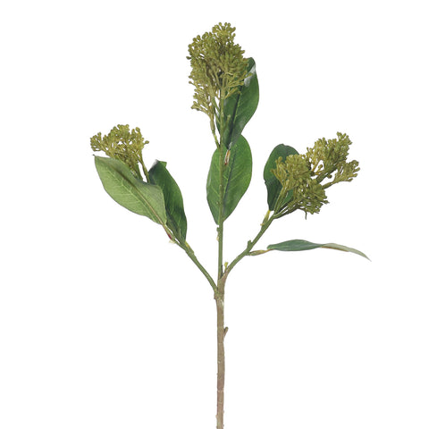 Artificial Skimmia Flower Spray