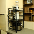 Microwave shelf storage