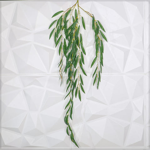 Faux green hanging foliage