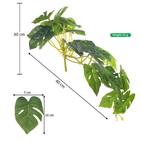 Artificial Tropical Monstera Palm Bunch(without vase)