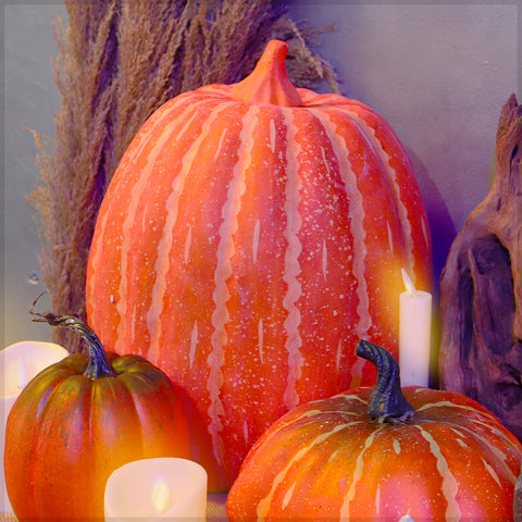 Lifelike Large  Pumpkin