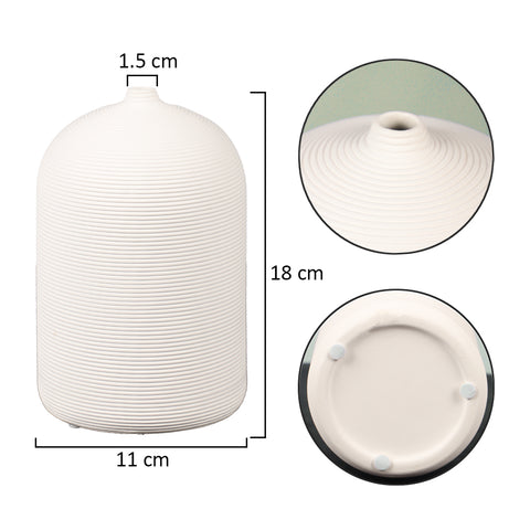 White Nordic Style Ceramic Vase