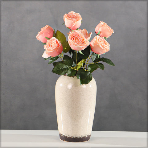 Artificial Silk Rose Flower Bunch
