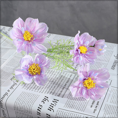 faux cosmos flowers for home