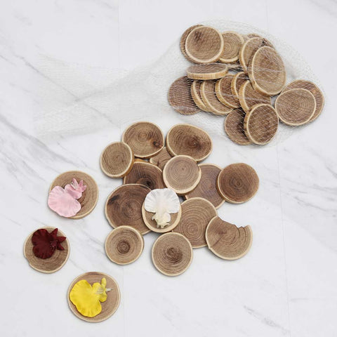 Round wood slices