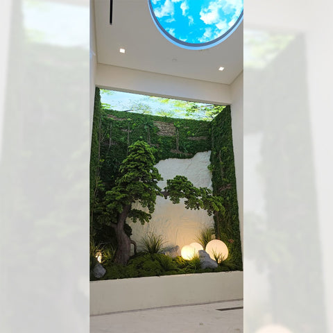 Indoor Green Oasis with Living Wall  for display purposes only (non-sale)
