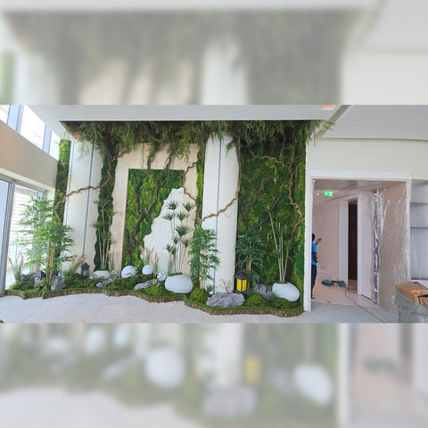 Indoor Green Oasis with Living Wall  for display purposes only (non-sale)