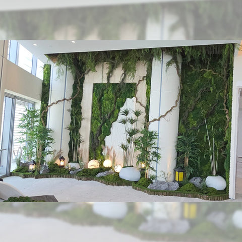 Indoor Green Oasis with Living Wall  for display purposes only (non-sale)