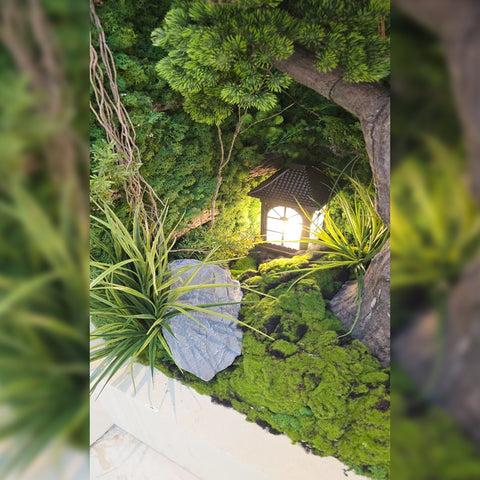 Indoor Green Oasis with Living Wall  for display purposes only (non-sale)