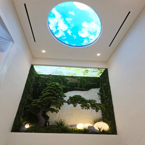 Indoor Green Oasis with Living Wall  for display purposes only (non-sale)