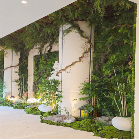 Indoor Green Oasis with Living Wall  for display purposes only (non-sale)