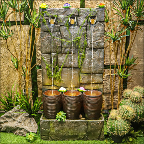 Cascading Pots Water Fountain