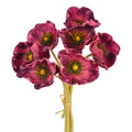fake poppy flowers