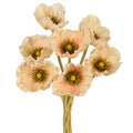 faux poppies arrangement