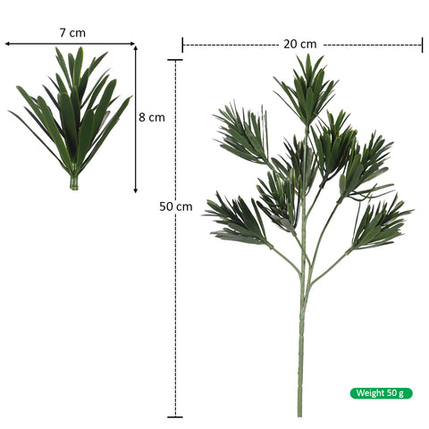 Large artificial tree branches with leaves