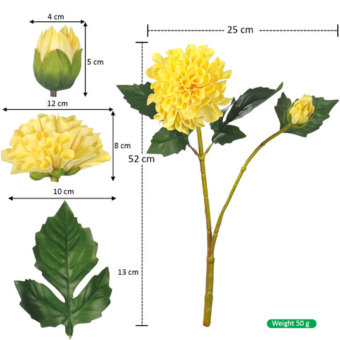 Artificial Dahlia Flower Head